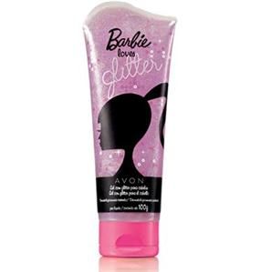 Avon Barbie Gel com Glitter para Cabelos